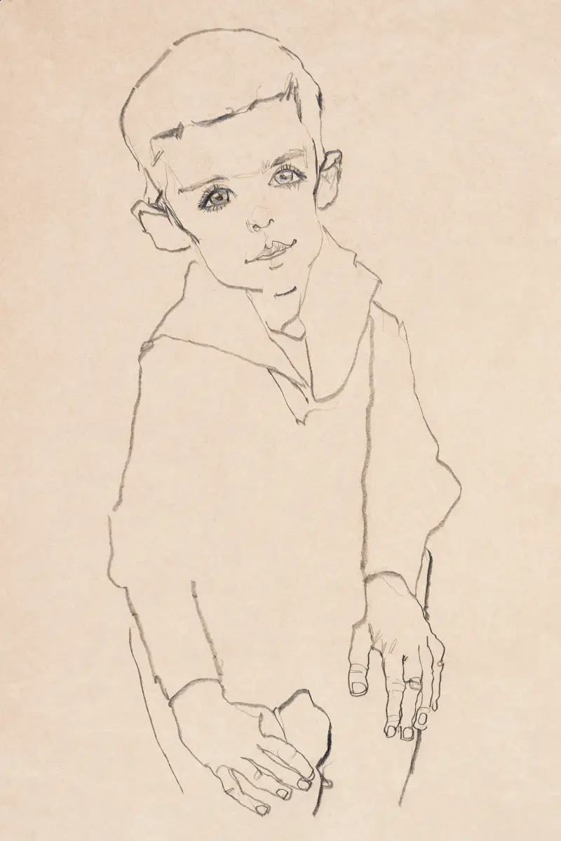 Portrait of a Boy by Egon Schiele